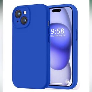iPhone 15 Case Love 3000 Blue Silicone